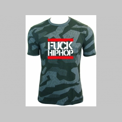 Fuck Hip Hop  nočný maskáč-Nightcamo SPLINTER, pánske tričko 100%bavlna